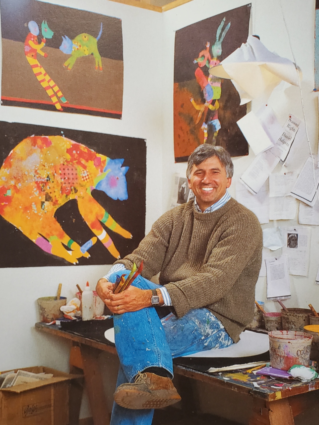 McGraw in his art studio